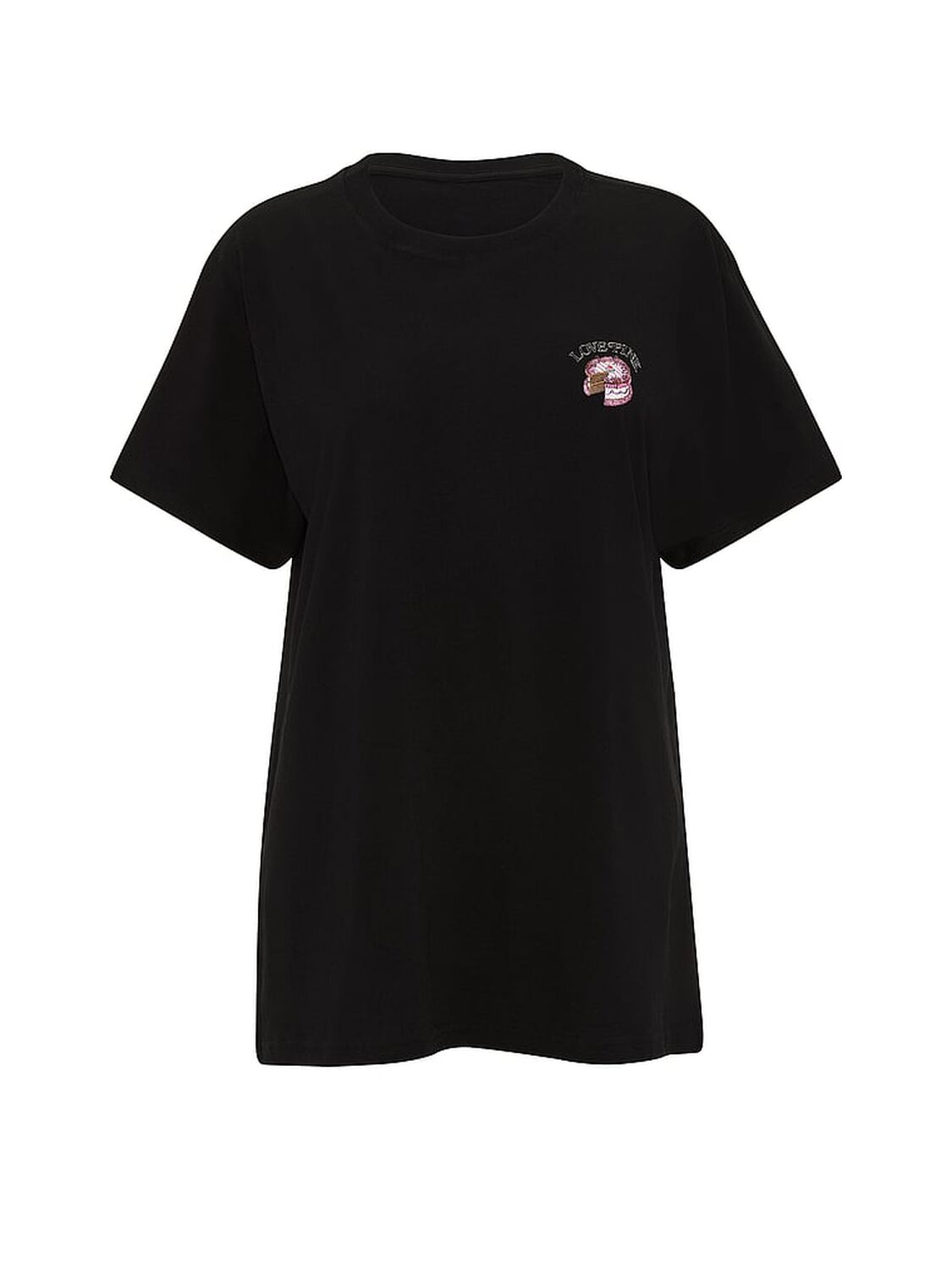 pink Pink Campus Cotton&trade; Tee Pure Black 3 of 3 