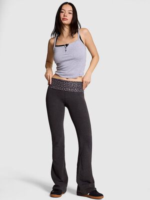 All-Day Cotton&trade; Foldover Flare Leggings