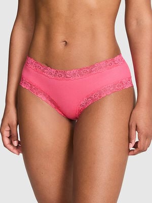 Cotton Lace Trim Cheeky Panty