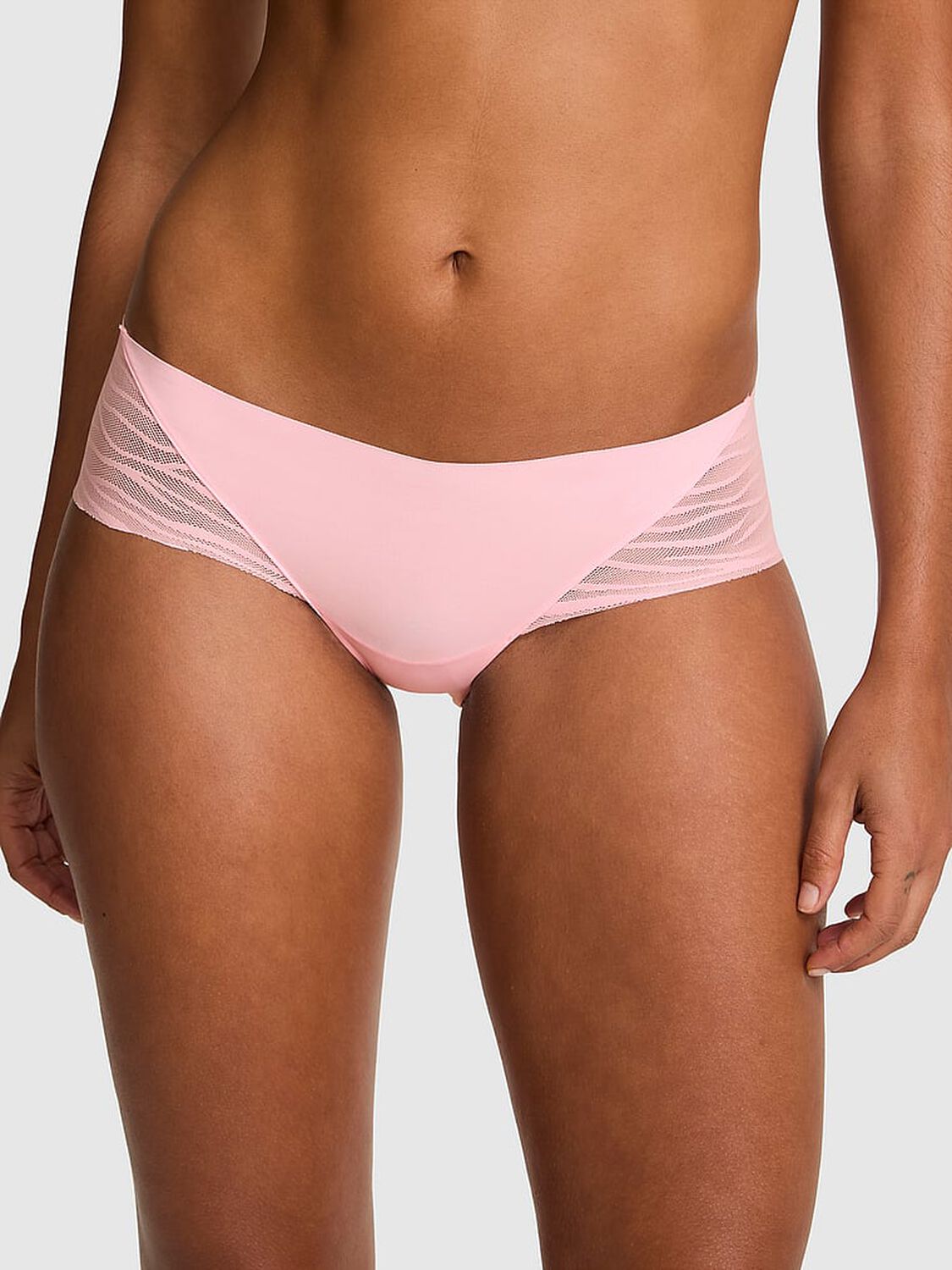 vs Pink No-Show Hiphugger Panty Boardwalk Pink 1 of 2 