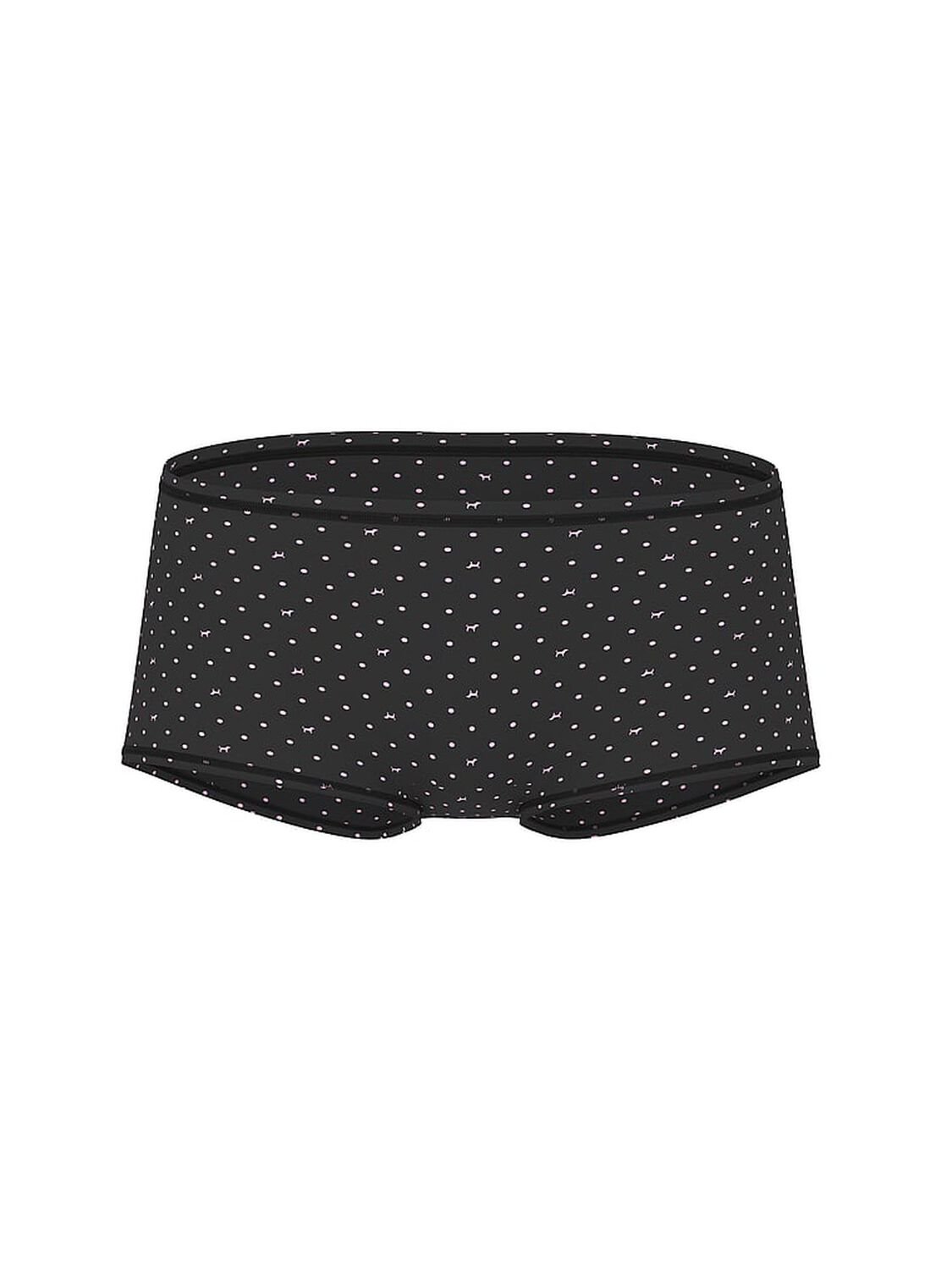 vs Pink Cotton Boyshort Panty Black Dot Dog Print 3 of 3 