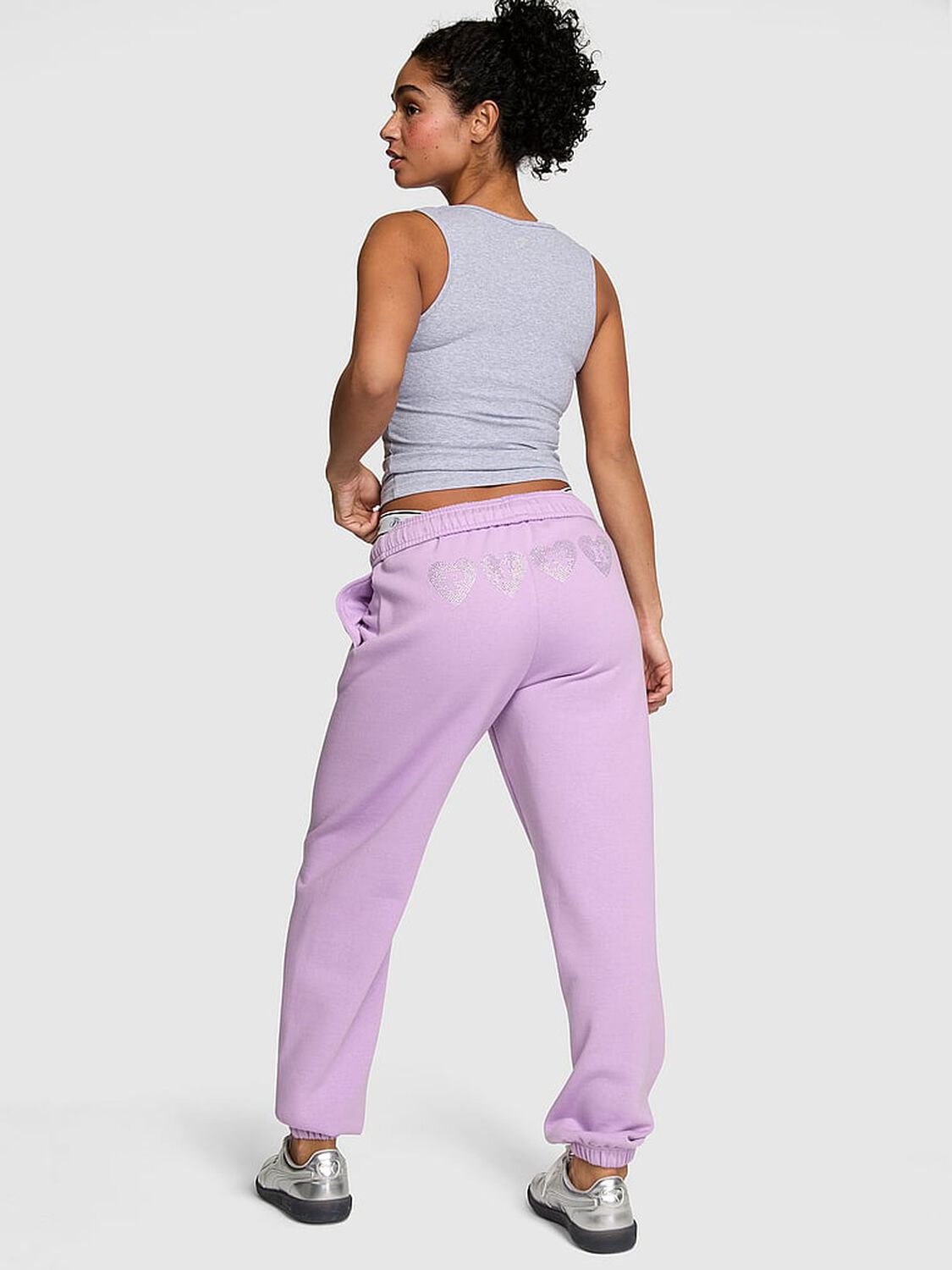 vs Pink Campus Fleece&trade; Sweatpants Aster Vday 2 of 4 