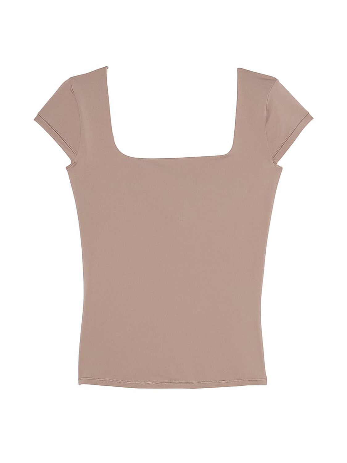 vs Pink Base Stretch Cap-Sleeve Tee Iced Coffee 3 of 3 