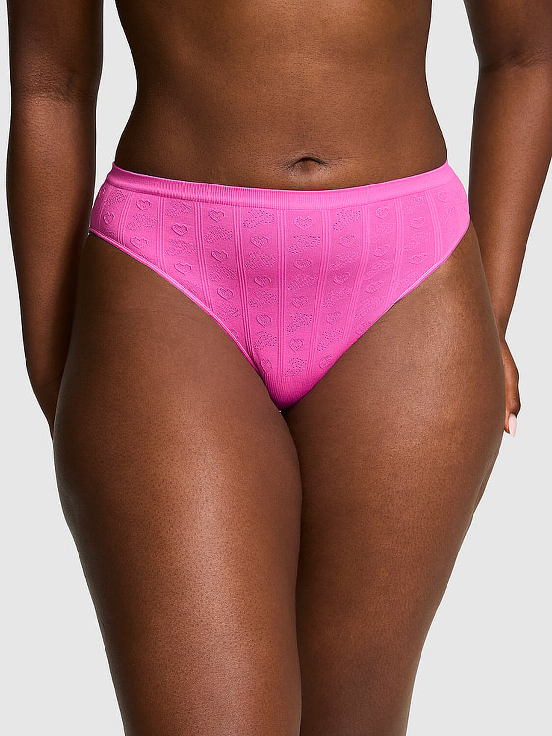 vs Pink Seamless Bikini Panty Pink Gossip 1 of 3 