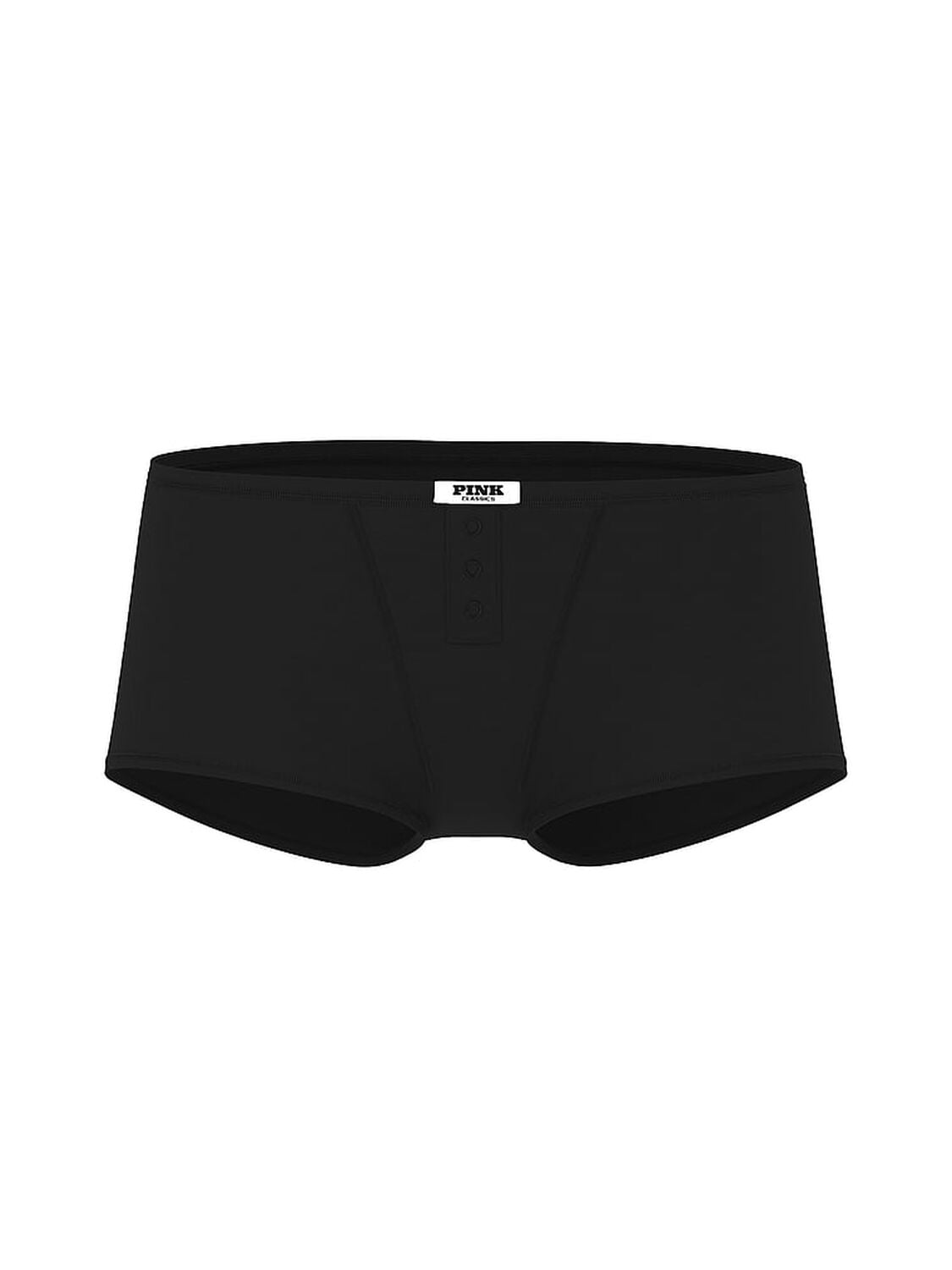pink Pink Cotton Dorm Boyshort Panty Black 3 of 3 