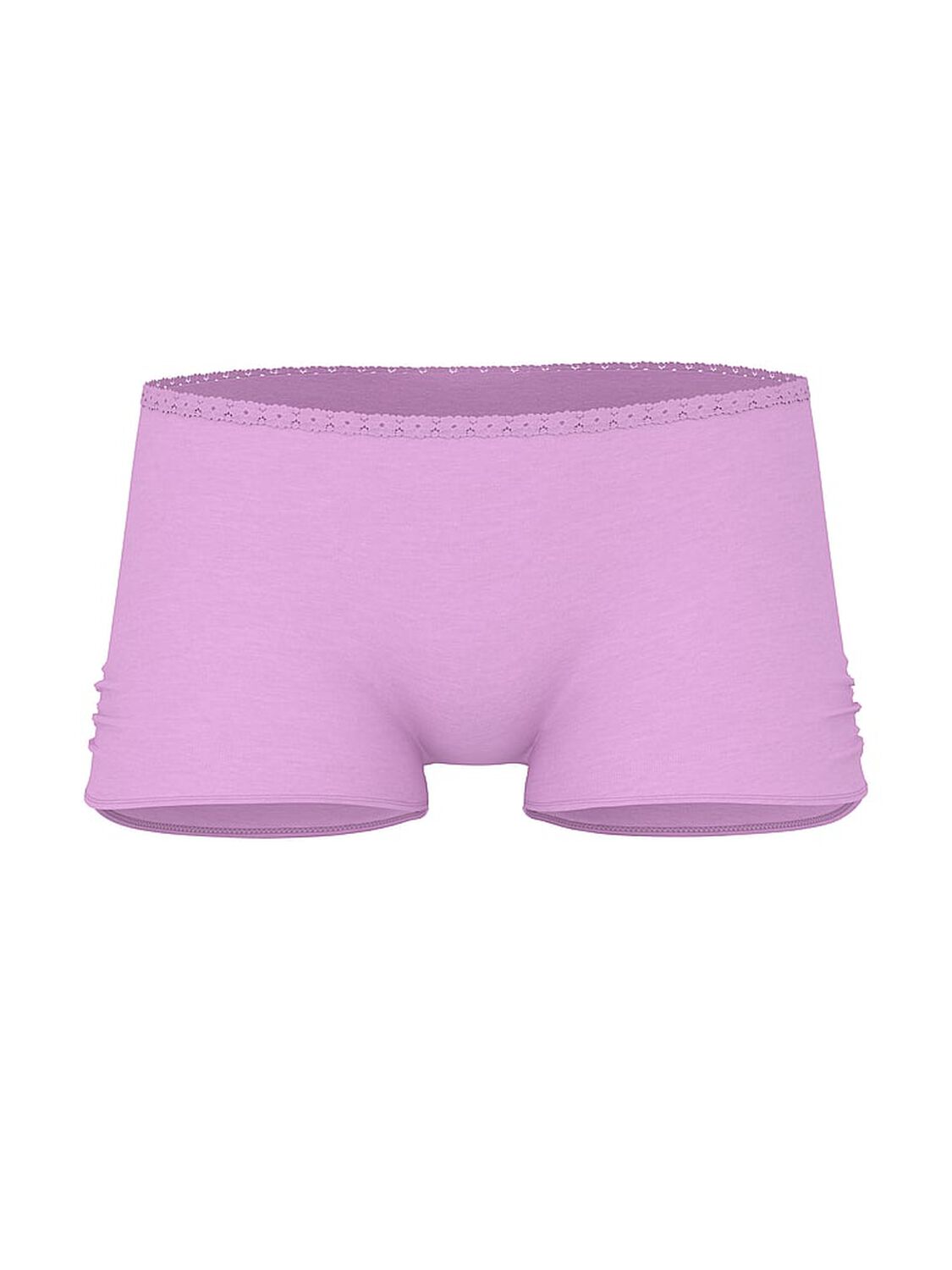 vs Pink Cotton Dorm Boyshort Panty Light Lilac "Woke Up Hot Again" 3 of 3 