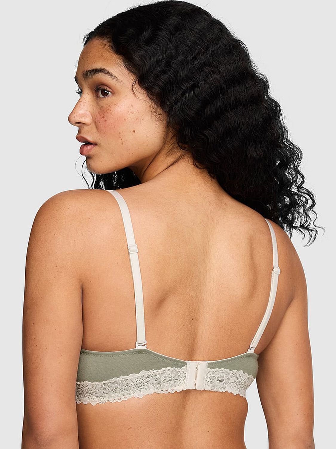 vs Pink Wear Everywhere Wear Everywhere&trade; Push-Up Bra Slate Green 2 of 3 