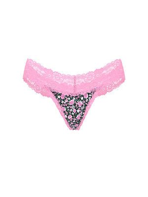 Wink Lace-Trim Thong Panty