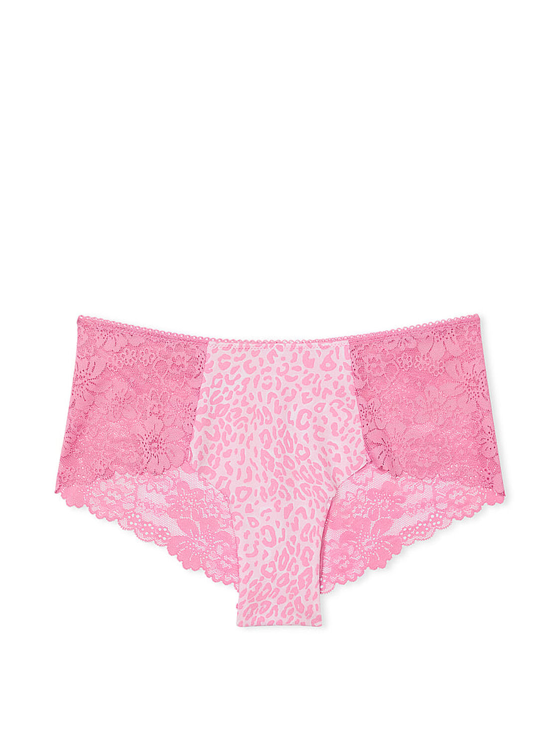 vs Pink No-Show Cheeky Panty Moonstone Pink Leopard Print 1 of 3 