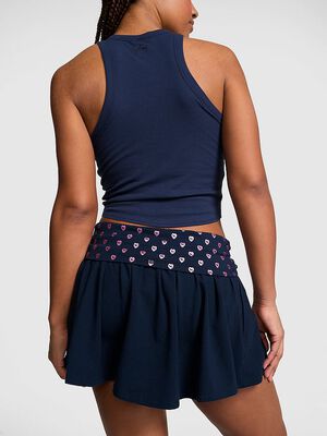All-Day Cotton&trade; Foldover Flirty Mini Skort