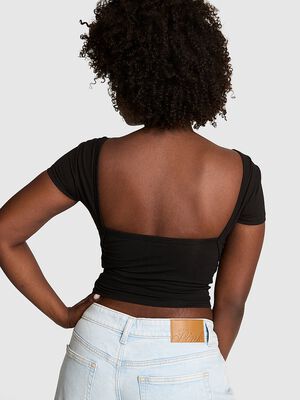 All-Day Cotton&trade; Open-Back Tee