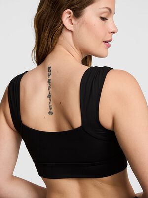 PINK Relay&trade; Ruched Cropped Bra Tank