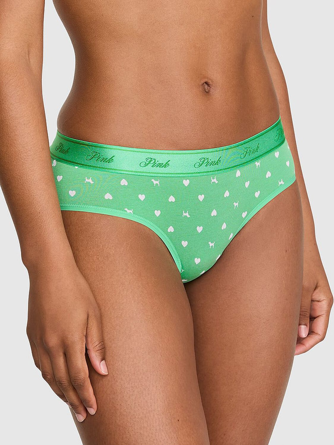 vs Pink Logo Cotton Hiphugger Panty 1 of 3 