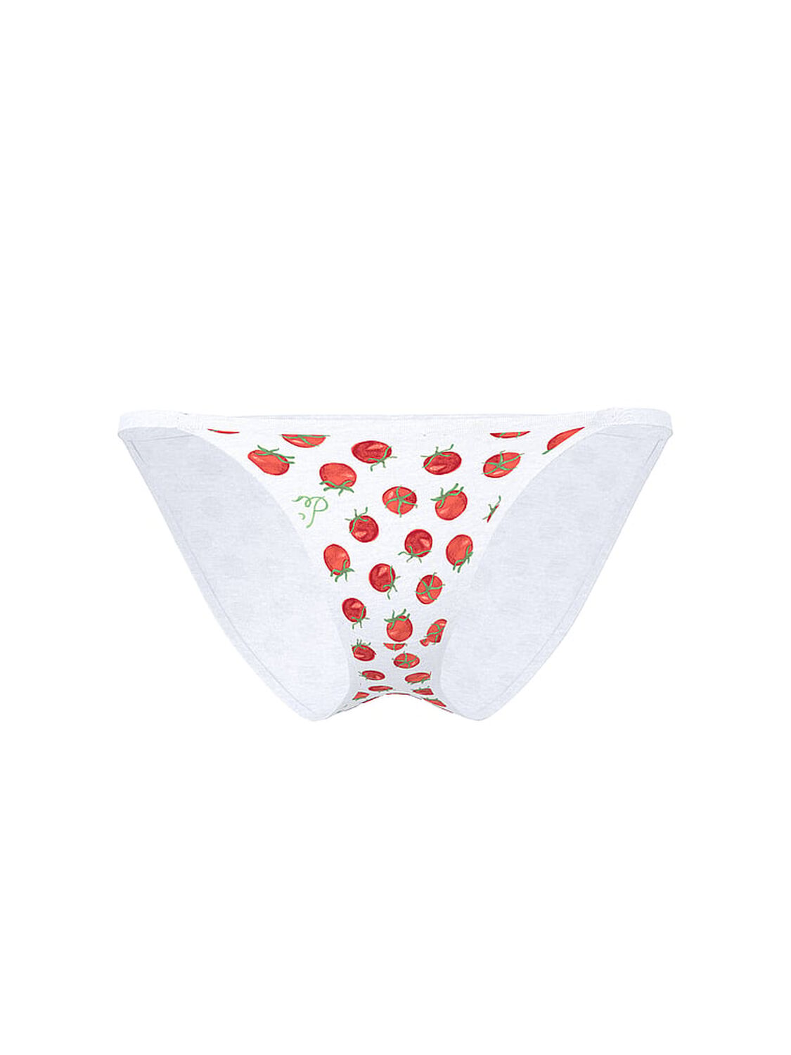 vs Pink Cotton String Bikini Panty White Shell Tomato Print 3 of 3 