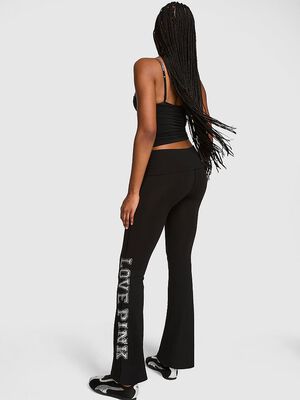 All-Day Cotton&trade; Foldover Flare Leggings