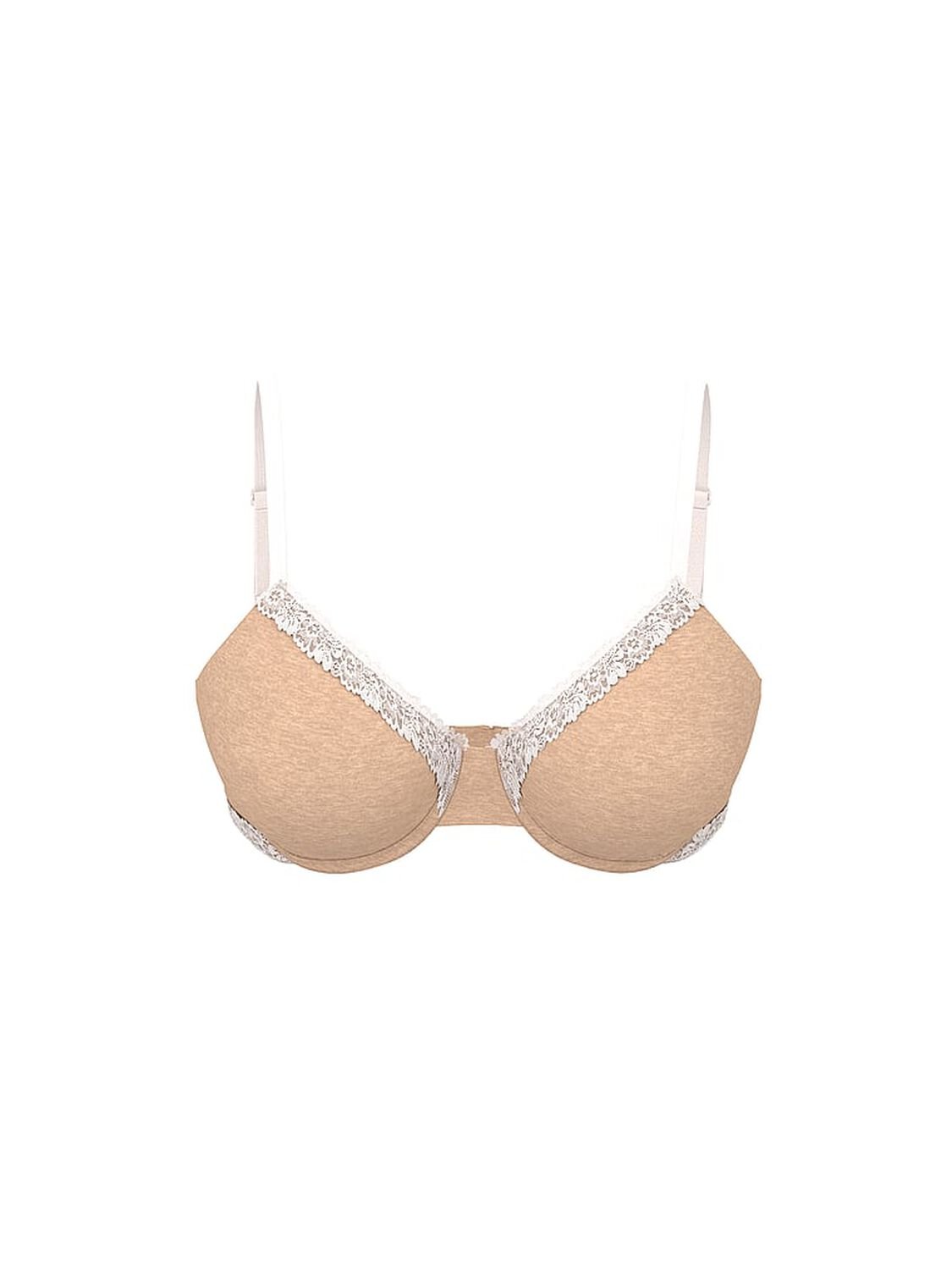 vs Pink Wear Everywhere Wear Everywhere Push-Up Bra Heather Praline 3 of 3 