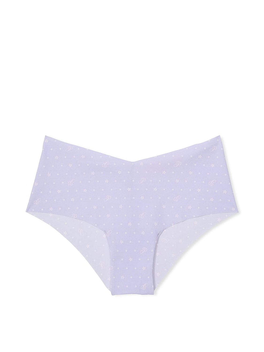 vs Pink No-Show Cheeky Panty Purple Cloud P Script Dot Print 1 of 2 
