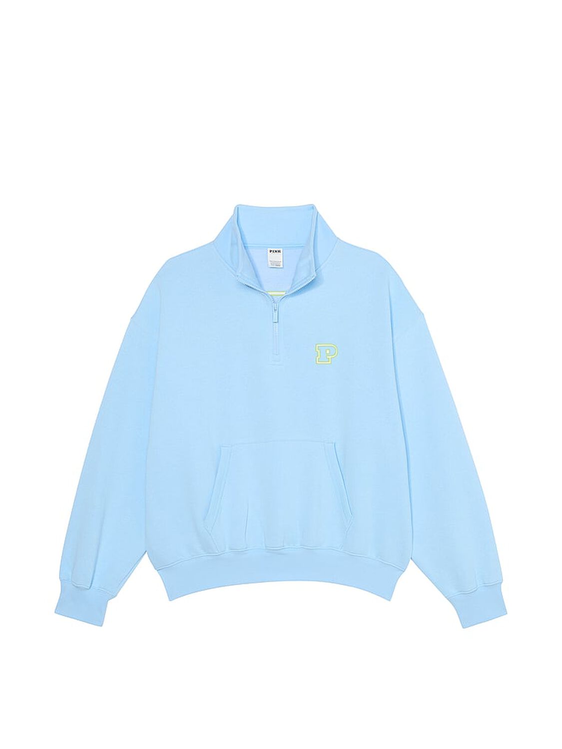 vs Pink Ivy Fleece Quarter-Zip Sweatshirt Blue Dancer 3 of 5 