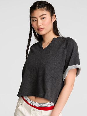 Campus Terry&trade; Short-Sleeve Crew Sweatshirt