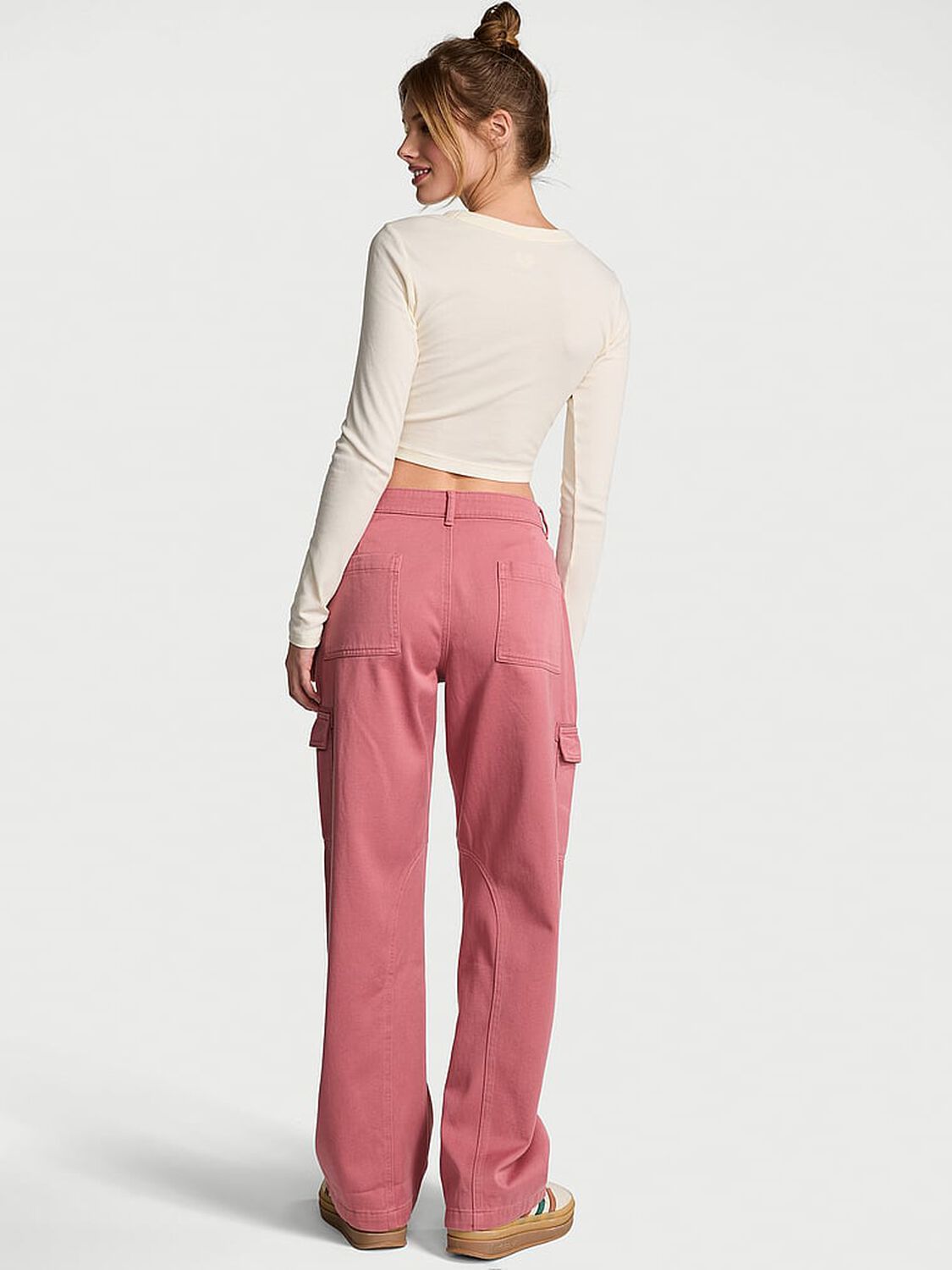 vs Pink Utility Cargo Pants Soft Begonia 3 of 4 