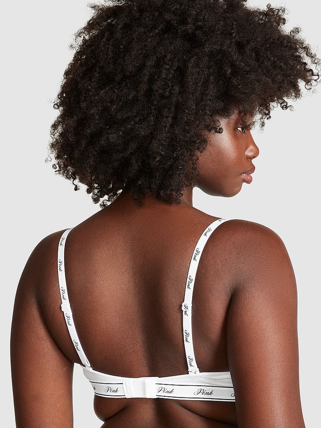vs Pink Wear Everywhere Wear Everywhere Lightly Lined Wireless Bra Optic White 2 of 3 