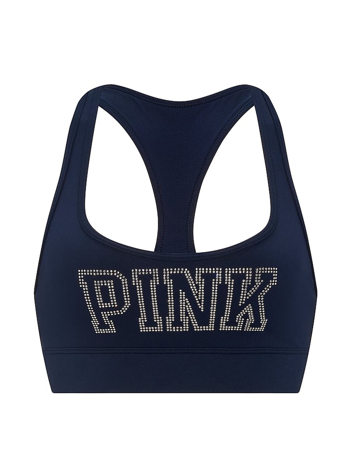 vs Pink PINK Relay&trade; Racerback Sports Bra Noir Navy Shine 3 of 3 