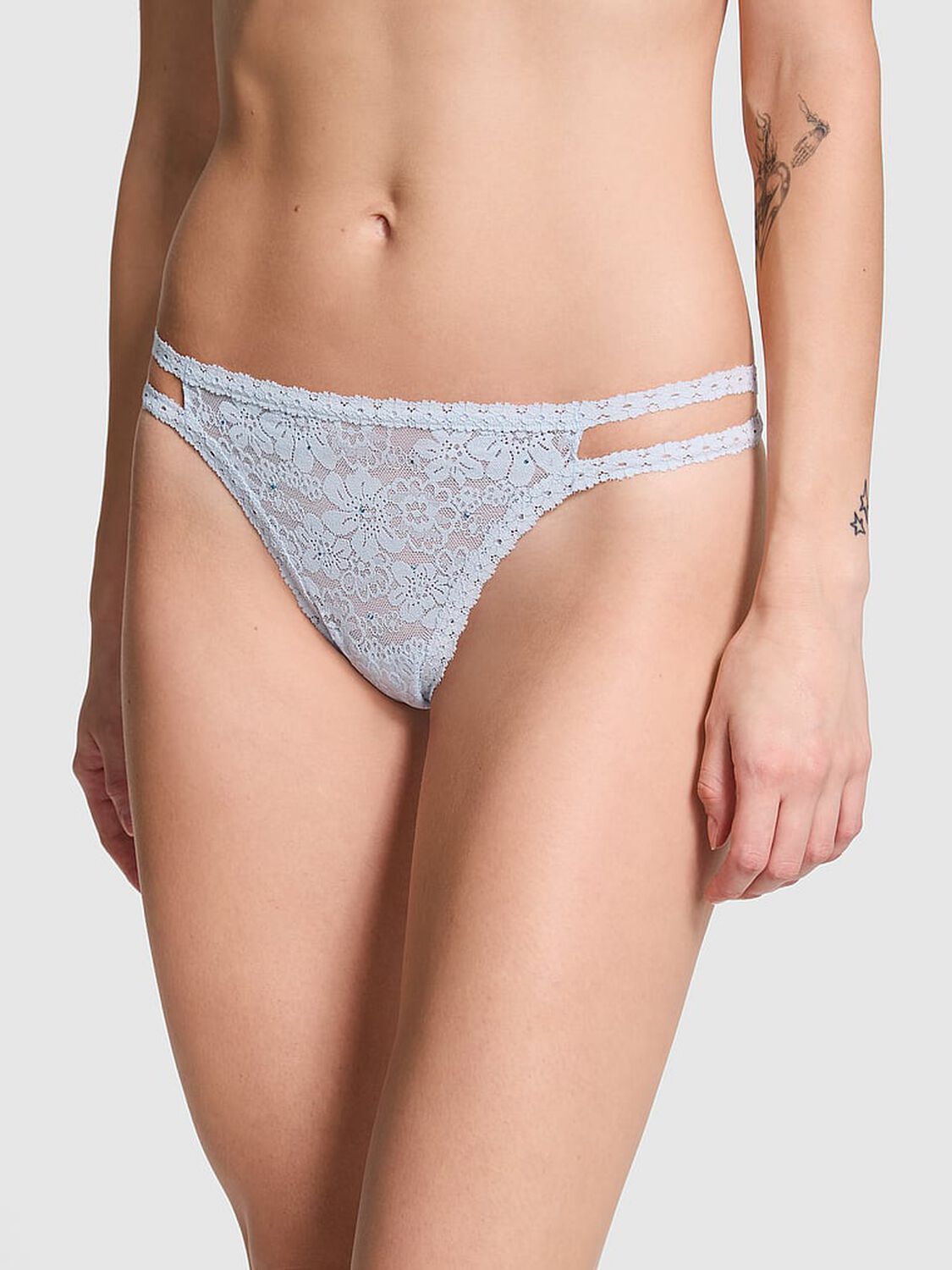 vs Pink Wink Strappy Thong Panty 1 of 4 
