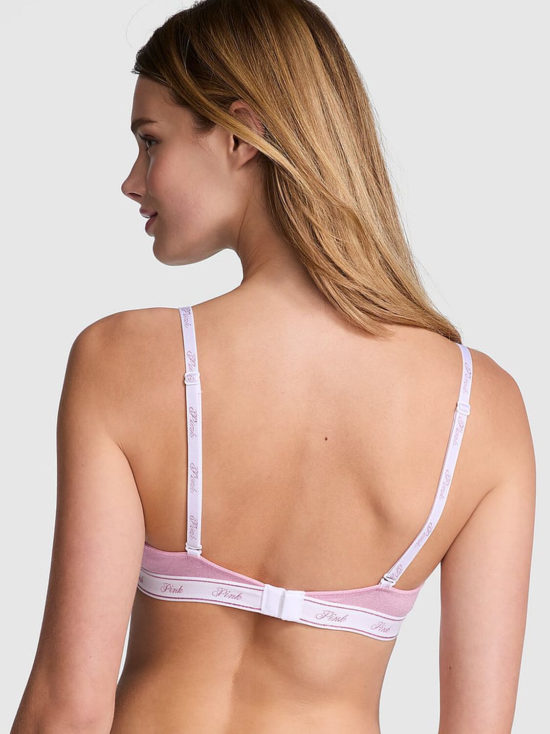 vs Pink Wear Everywhere Wear Everywhere Push-Up Bra Petal Pink 2 of 4 
