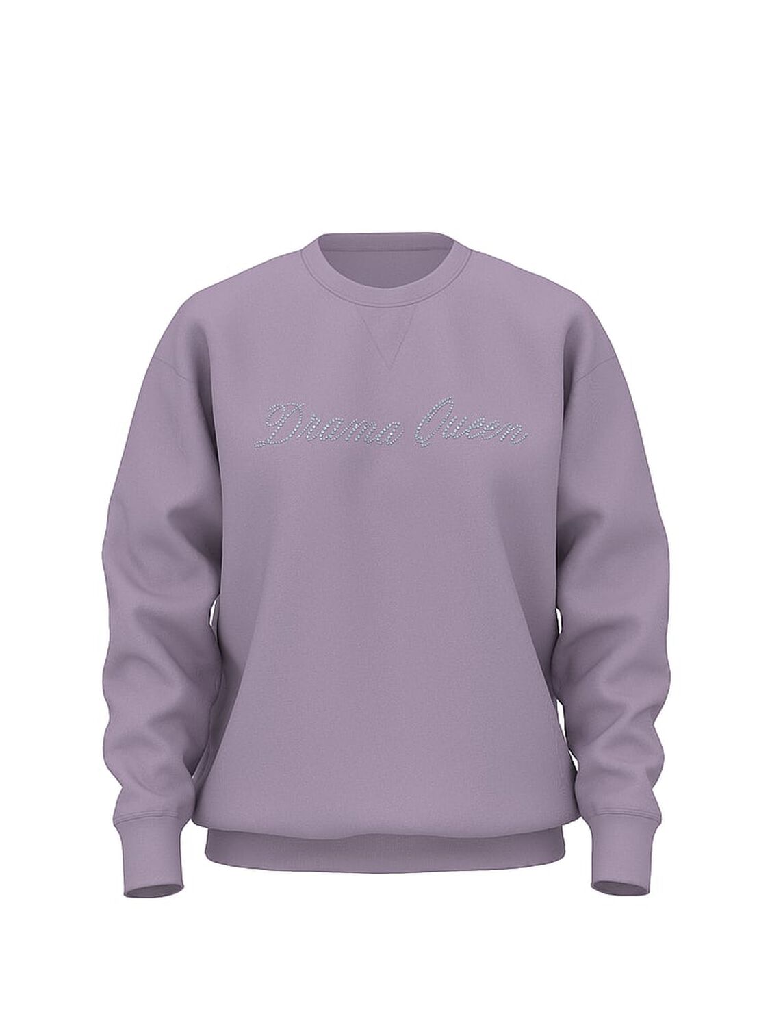 vs Pink Campus Fleece&trade; Oversized Crew Sweatshirt Antique Violet Shine 3 of 4 