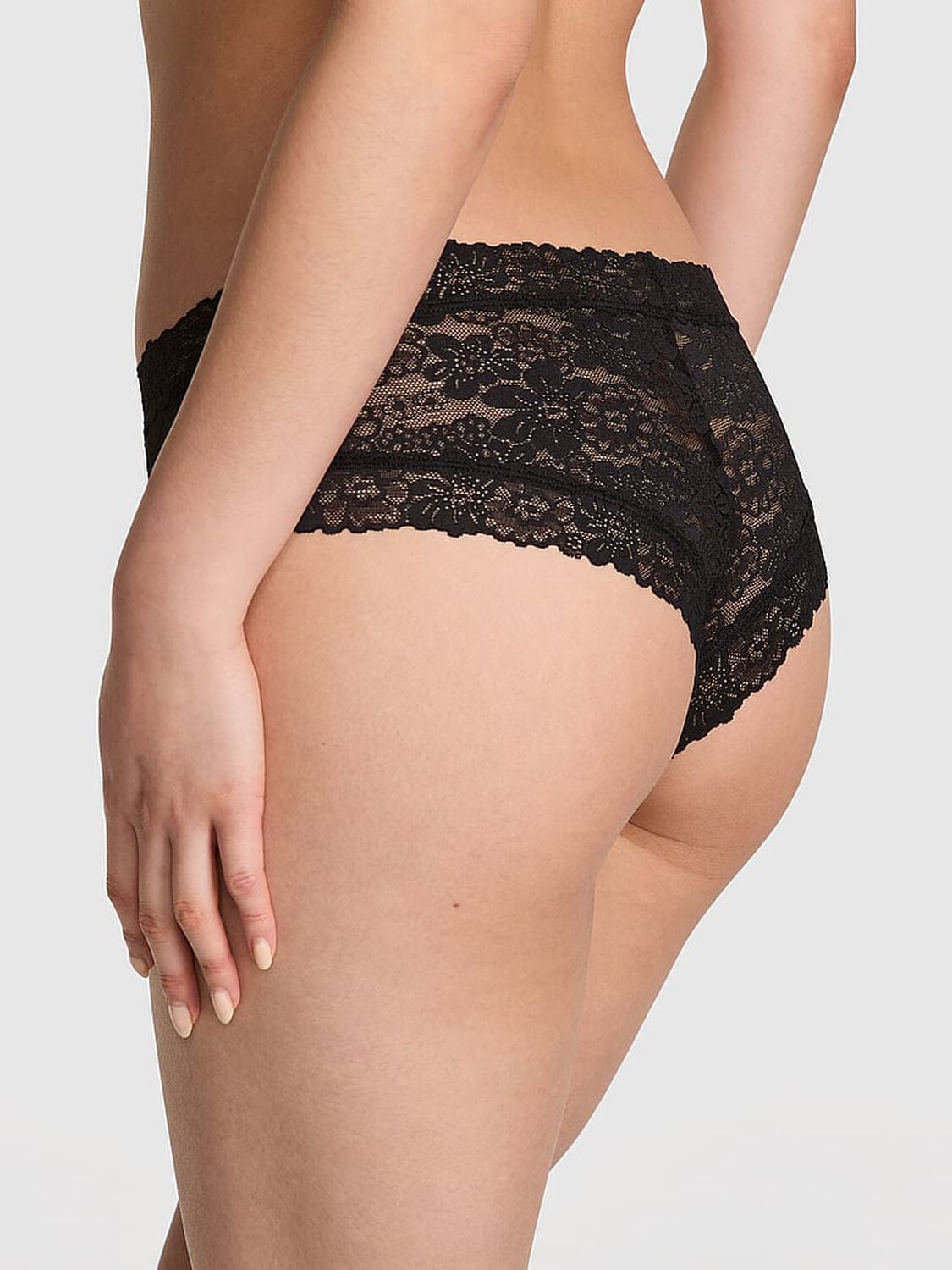 vs Pink Wink Cheeky Panty Pure Black 2 of 3 