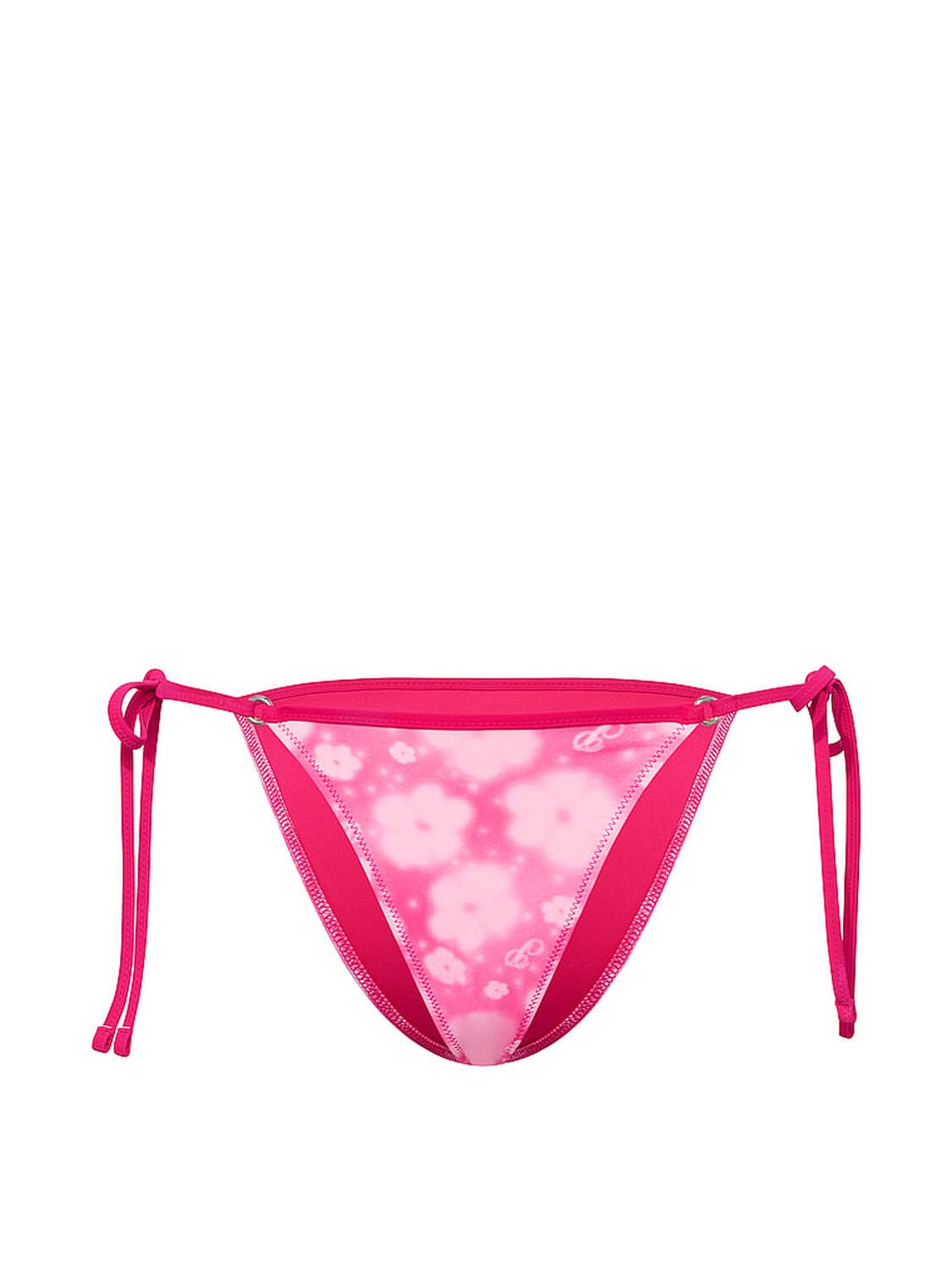 vs Pink Swim Side-Tie Cheeky Bikini Bottom Spray Floral 3 of 4 