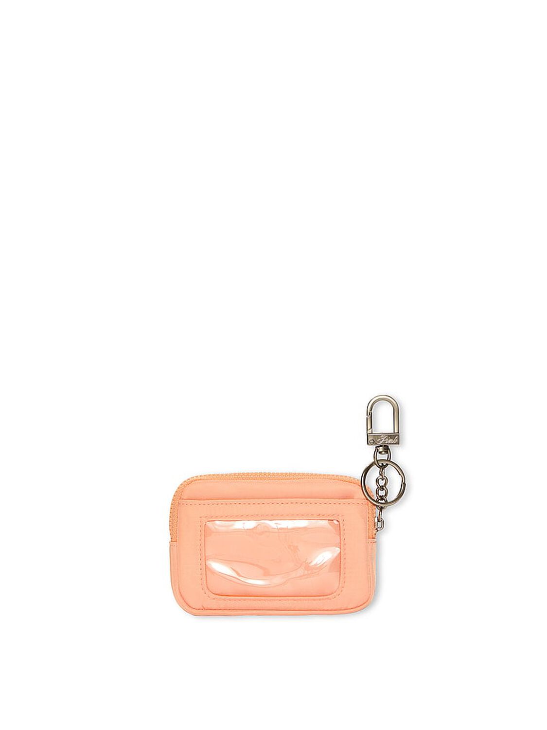 vs Pink Zip Card Holder Keychain Cantalope 2 of 2 