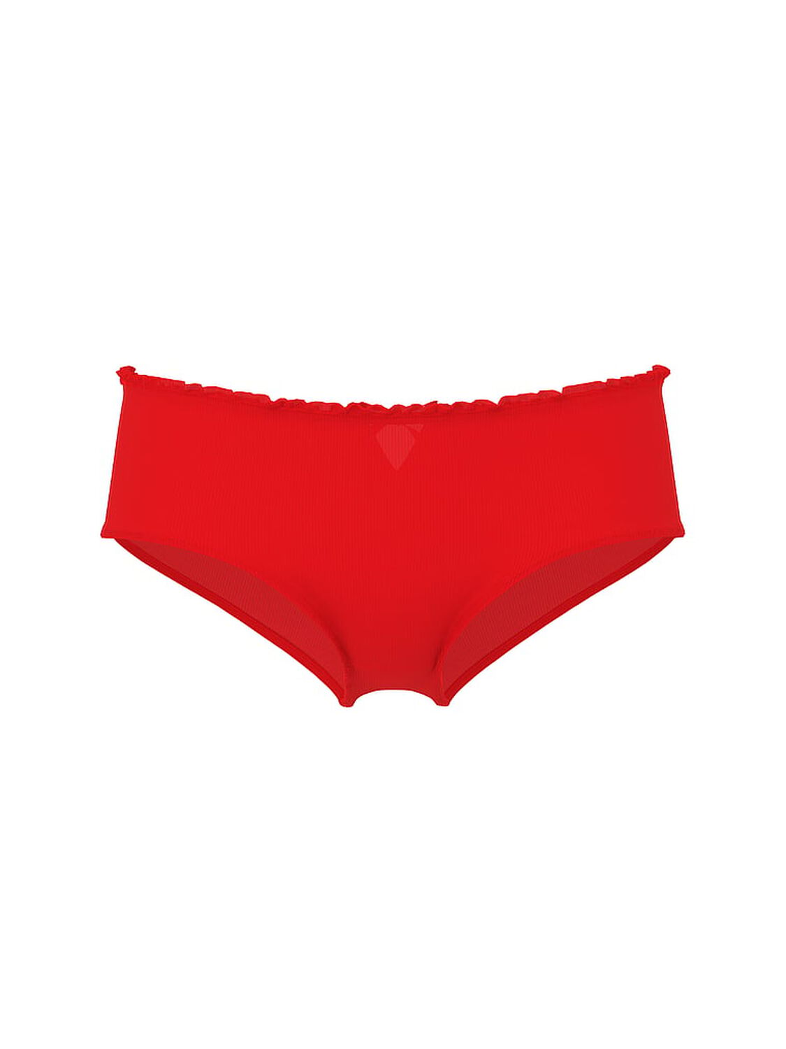 vs Pink Cotton Back-Tie Cheeky Panty Bright Vermillion Side Tie 3 of 3 