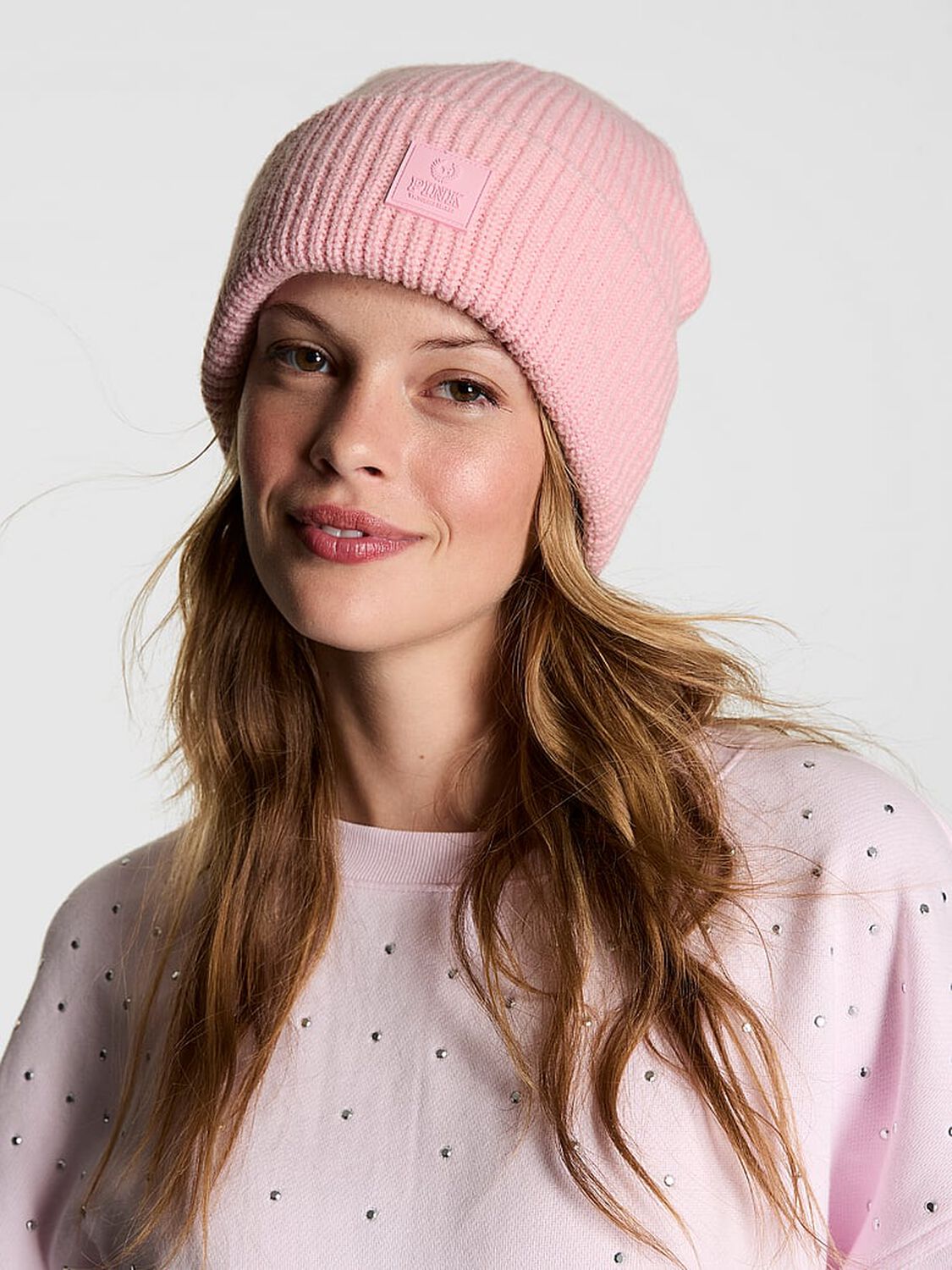 vs Pink Knit Beanie Dollhouse 1 of 1 