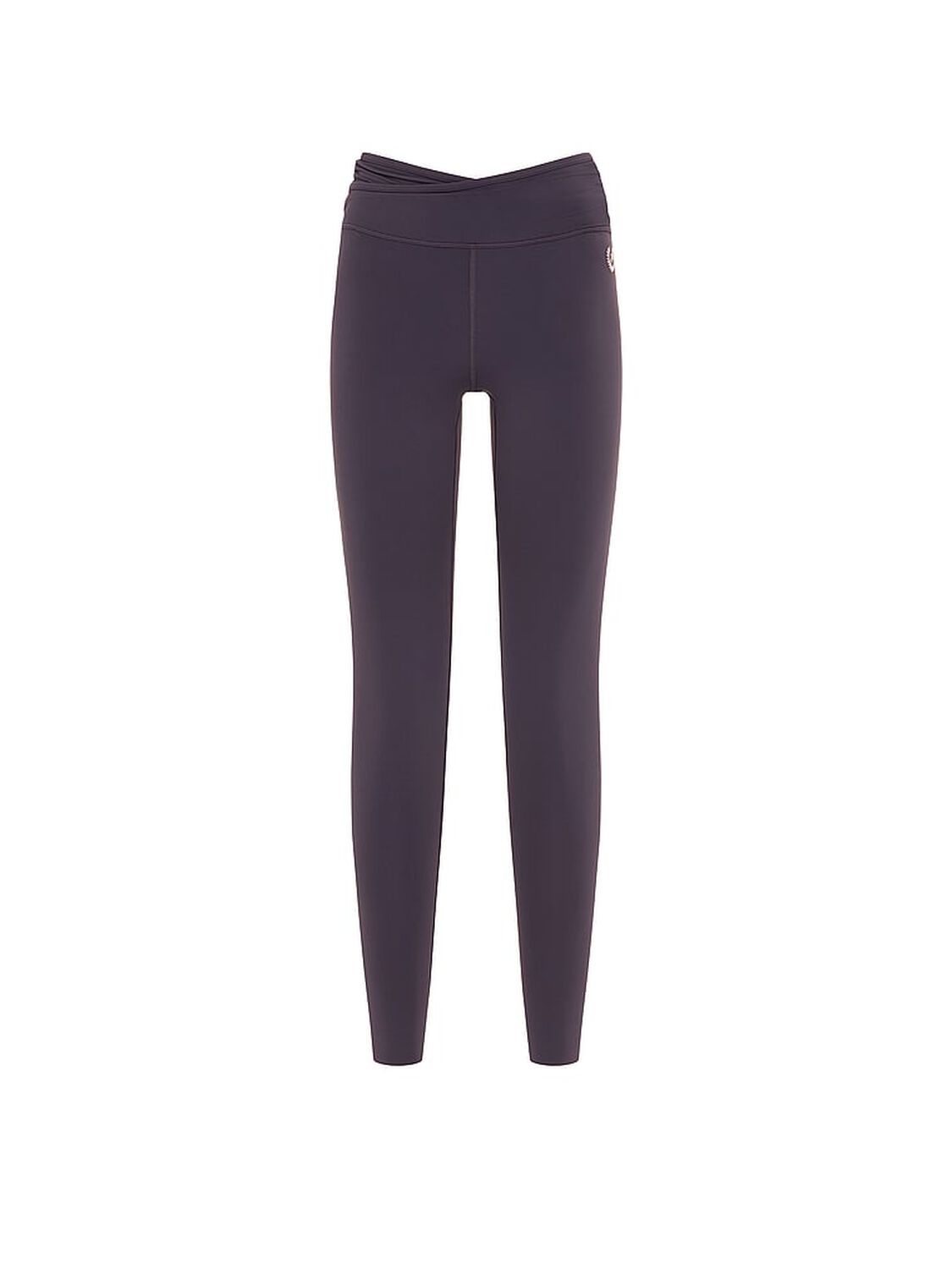 vs Pink PINK Relay&trade; Overlap-Band Leggings Twilight Grey 3 of 4 