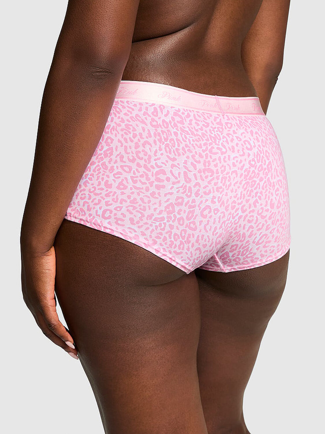 vs Pink Logo Cotton Boyshort Panty 2 of 3 