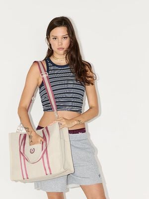 Crossbody Canvas Tote Bag