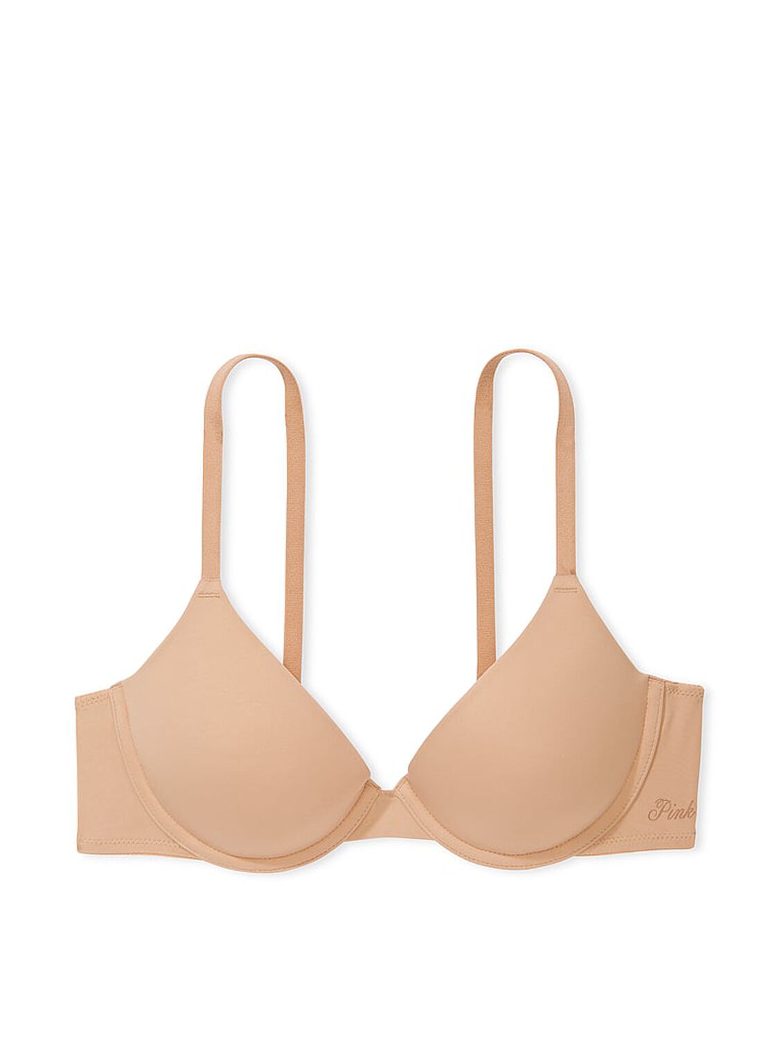 vs Pink Wear Everywhere Wear Everywhere Lightly Lined T-Shirt Bra Praline 3 of 3 