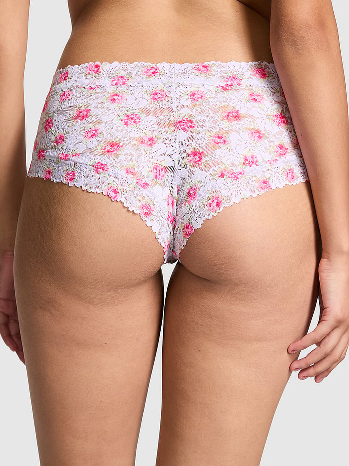 vs Pink Wink Cheeky Panty Purple Whisper Floral Print 2 of 3 
