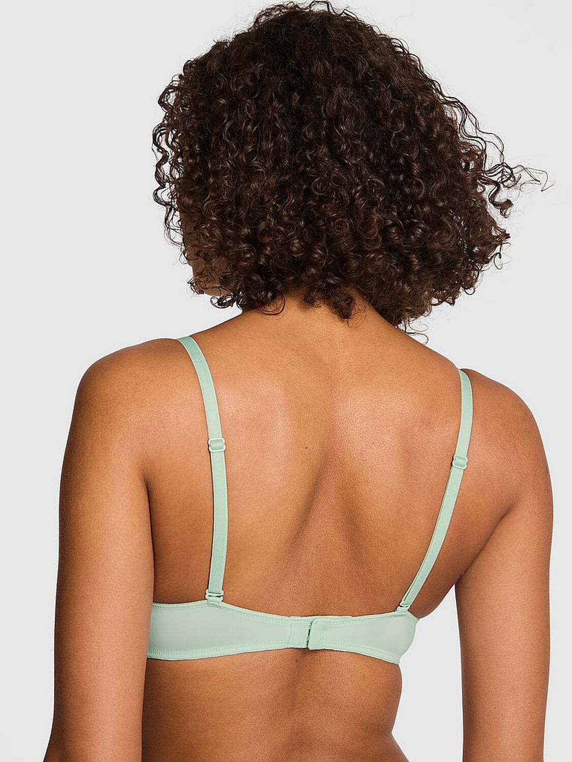 vs Pink Wear Everywhere Wear Everywhere Push-Up Wireless Bra Mint 2 of 3 