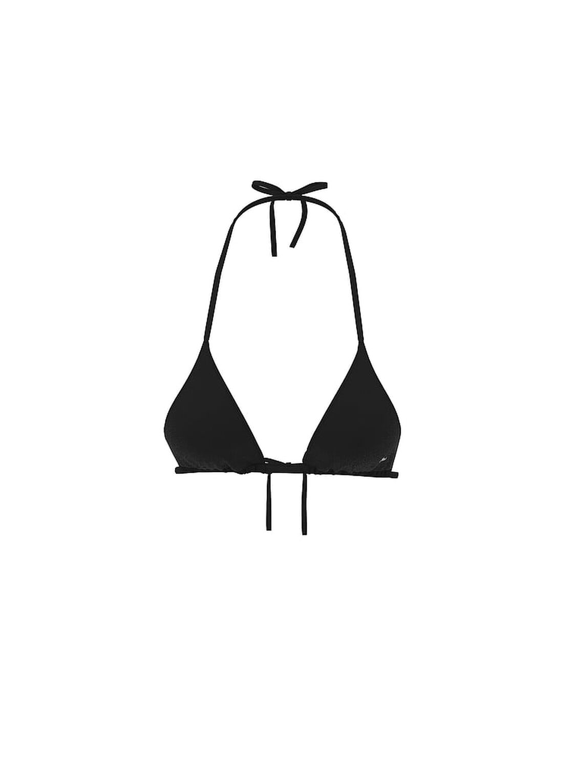vs Pink Swim Triangle String Bikini Top Black 3 of 3 