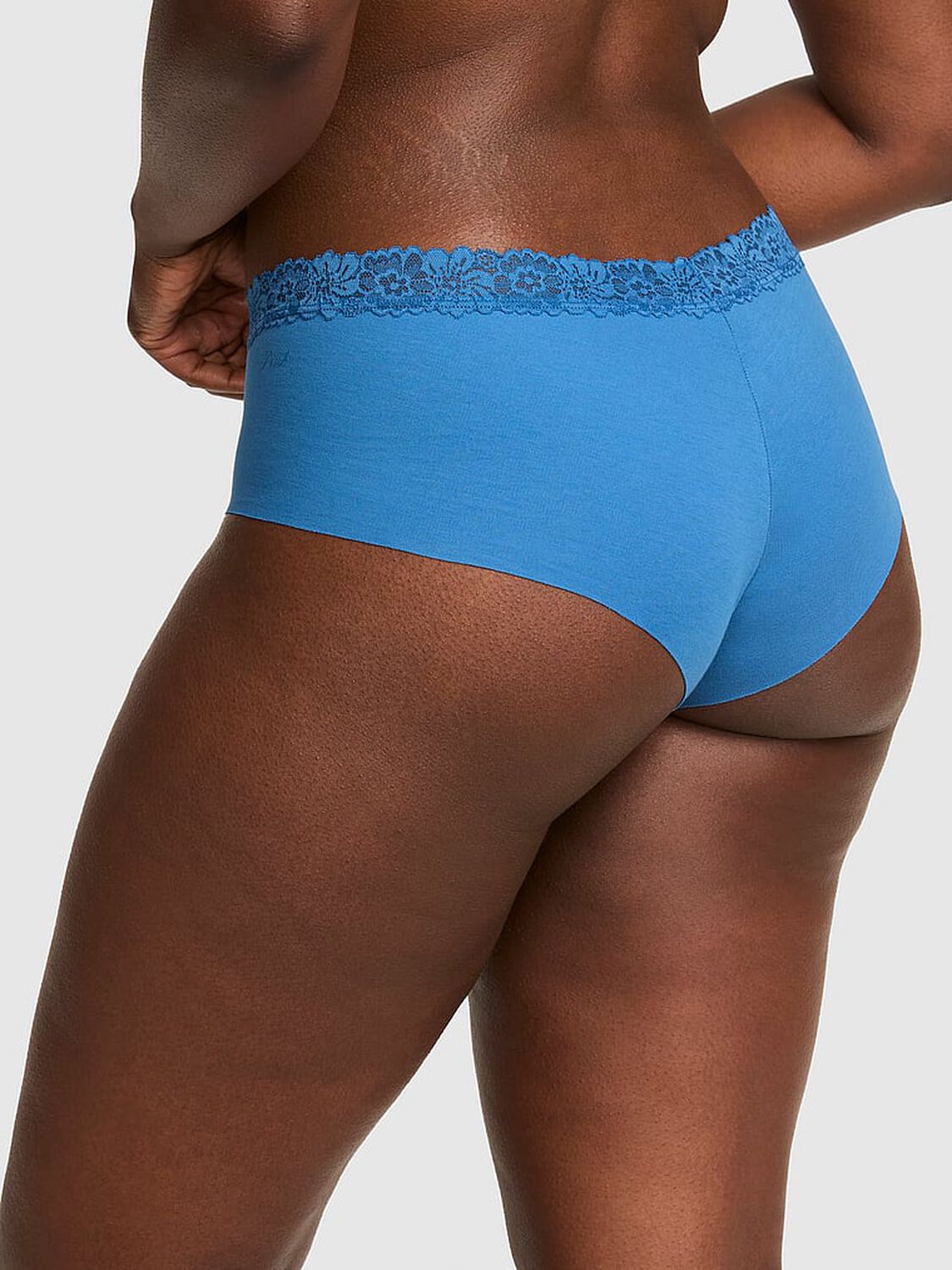 vs Pink No-Show Cotton Cheeky Panty Varsity Blue 2 of 3 