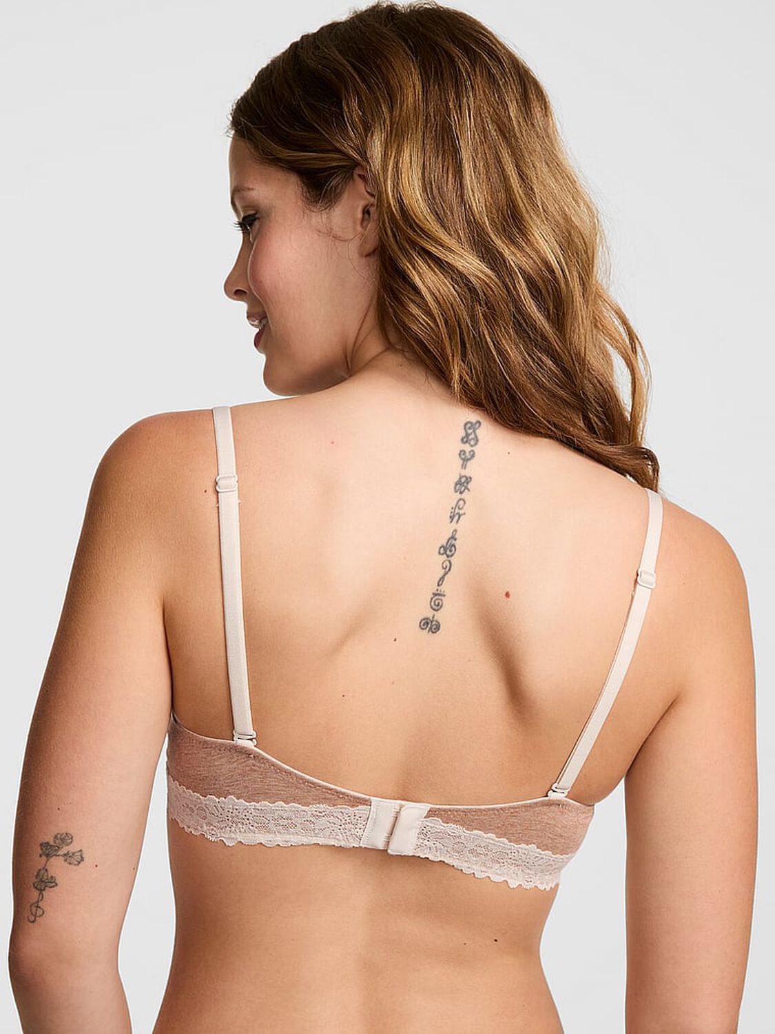 vs Pink Wear Everywhere Wear Everywhere Lightly Lined Full Coverage T-Shirt Bra Heather Praline 2 of 3 