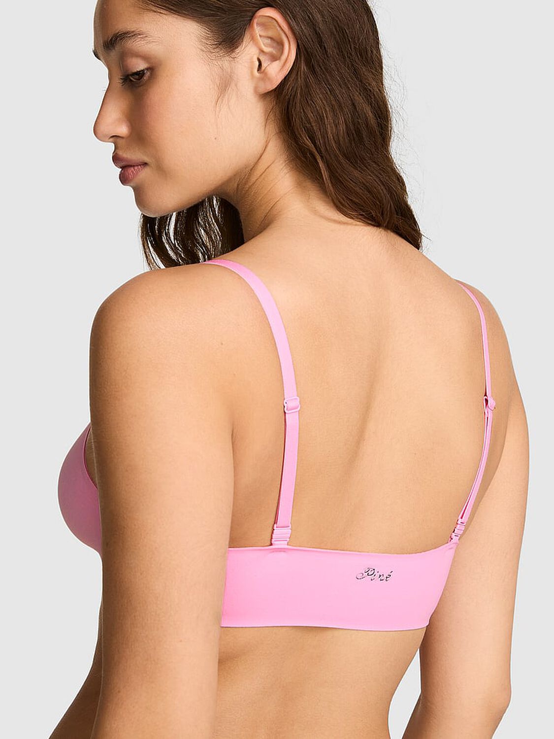 vs Pink Marshmallow Unlined Wireless Comfy Bralette Pink Lollipop 2 of 3 