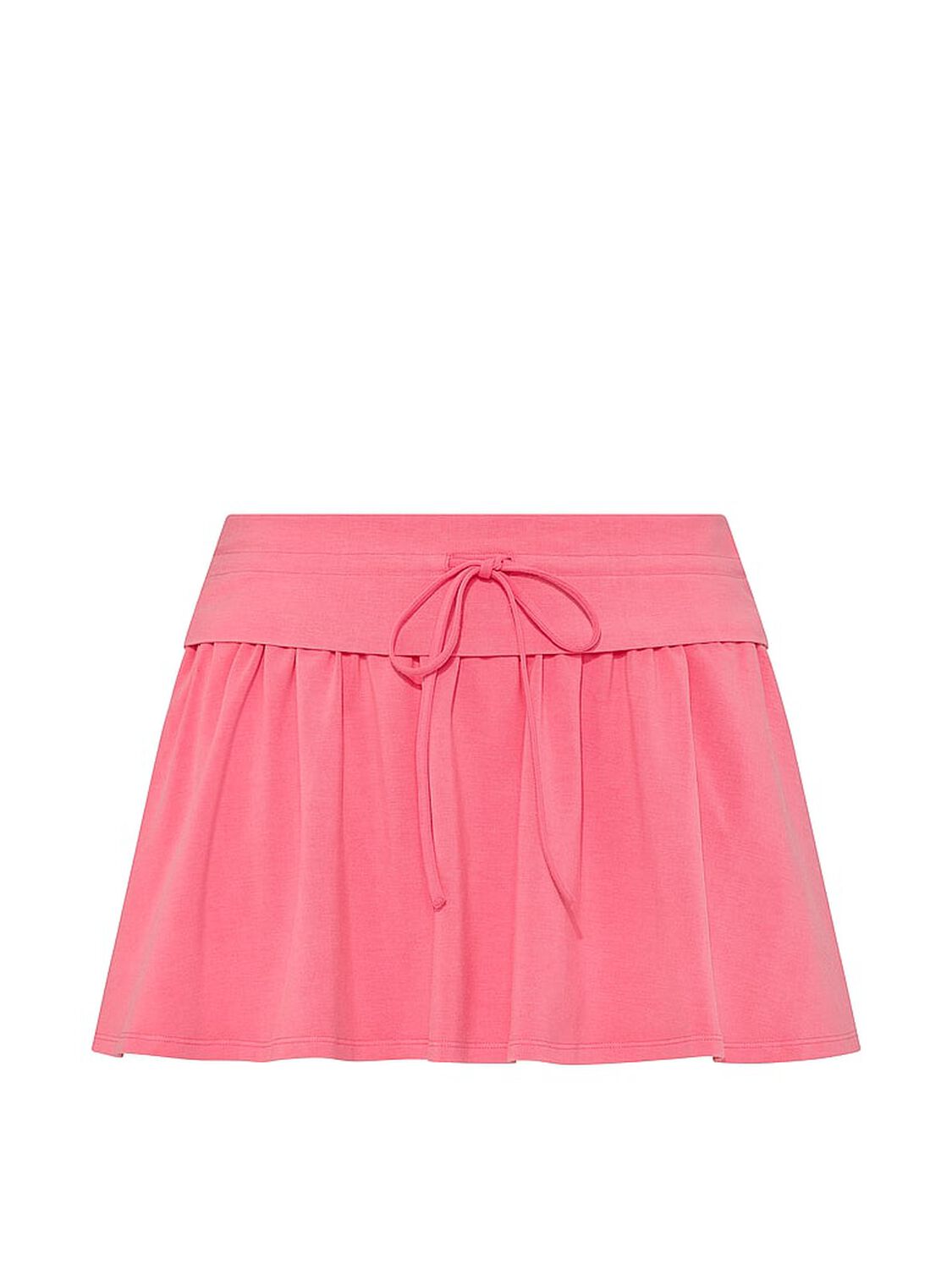 vs Pink All-Day Cotton&trade; Foldover Flirty Mini Skort Vivid Pink Wash 3 of 3 