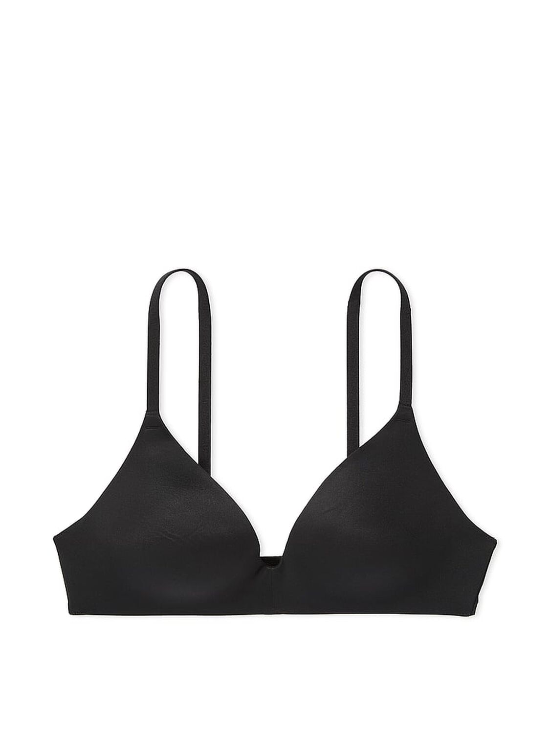 vs Pink Wear Everywhere Wear Everywhere Lightly Lined Wireless Bra Pure Black 3 of 3 