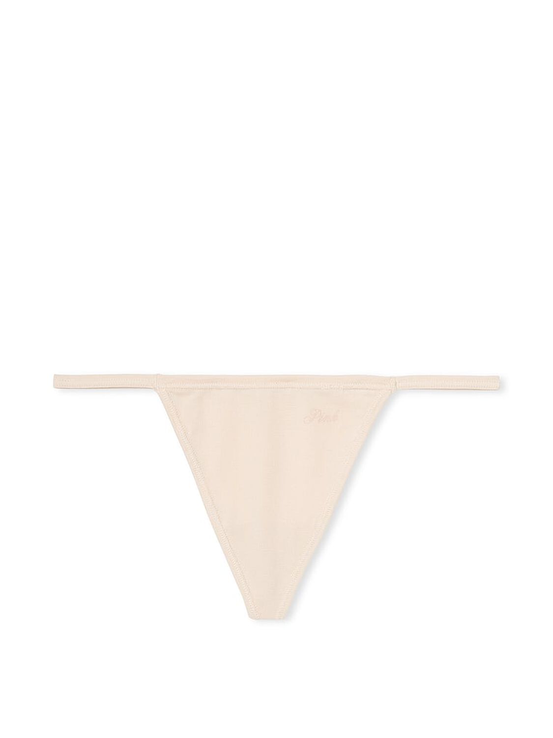 vs Pink Cotton V-String Panty Marzipan 3 of 3 