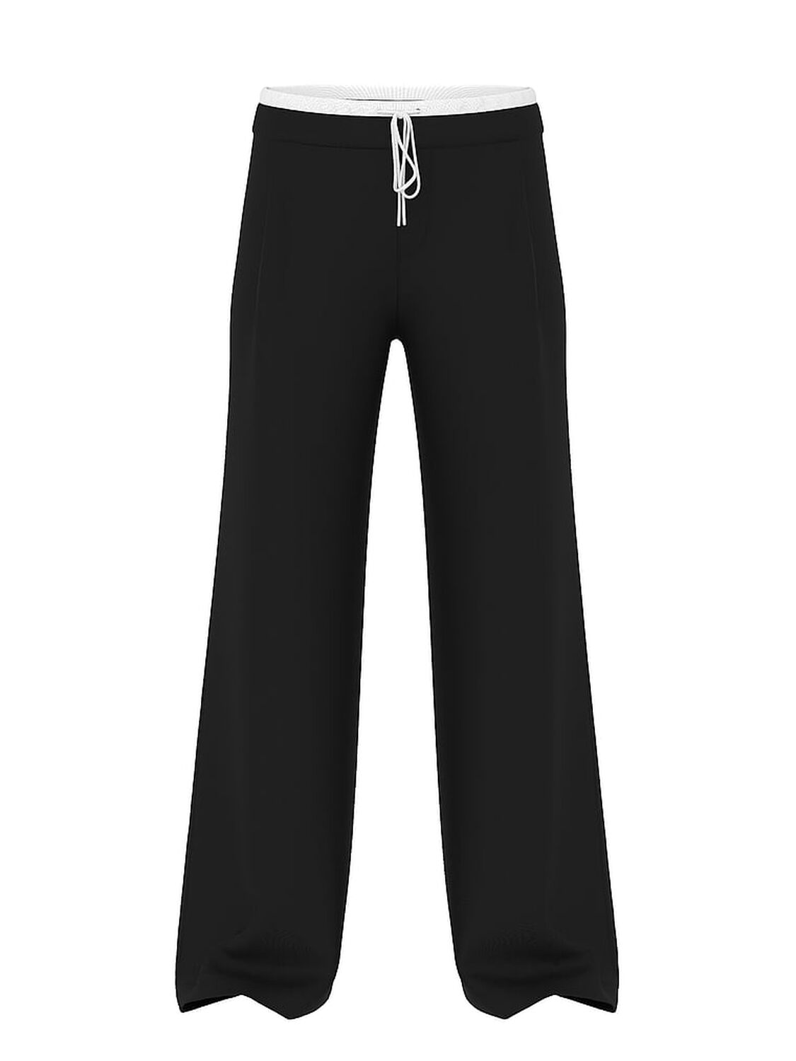 vs Pink On-the-Go Low-Rise Trouser Pants Pure Black 3 of 3 