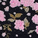 Cotton Dorm Boyshort Panty, Noir Navy Floral Print, swatch