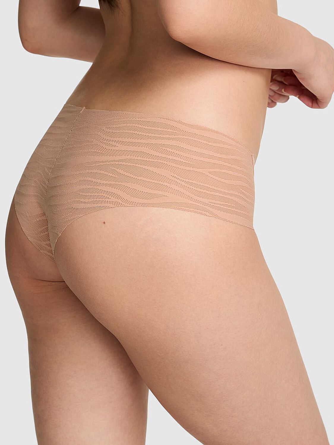 vs Pink No-Show Cheeky Panty Praline 2 of 2 